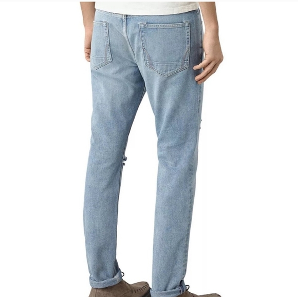 All Saints Men's Fellow Pistol Button Fly Jeans Size 28 - Picture 2 of 16